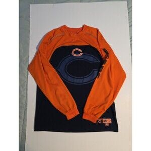 Chicago Bears Long Sleeve Running Workout Athletic Sports Shirt NFL Mens M